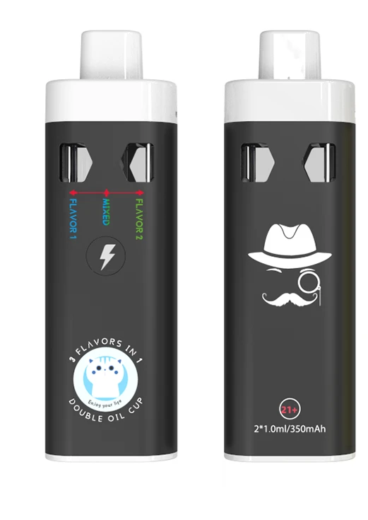 قلم 2 في 1 HHC|قلم Vape فارغ يمكن التخلص منه|CBD نكهات مزدوجة، قابلة لإعادة الشحن، بائع ساخن