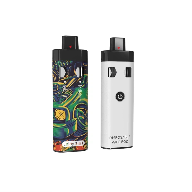 الولايات المتحدة الأمريكية غرفة مزدوجة CBD / THC جهاز Vape القابل لإعادة الشحن بزيت القنب